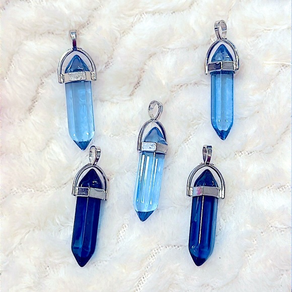 NEW: Soul Embellishment’s Silver Natural Healing Crystals 23” Silver Necklaces - Picture 3 of 16